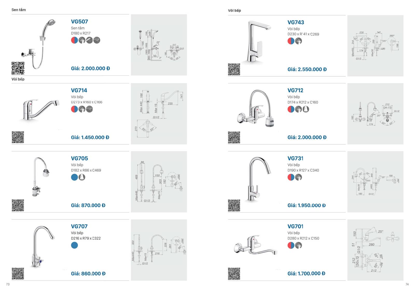 Catalogue và Bảng giá Thiết bị vệ sinh VIGLACERA mới nhất 2025 /Page 37